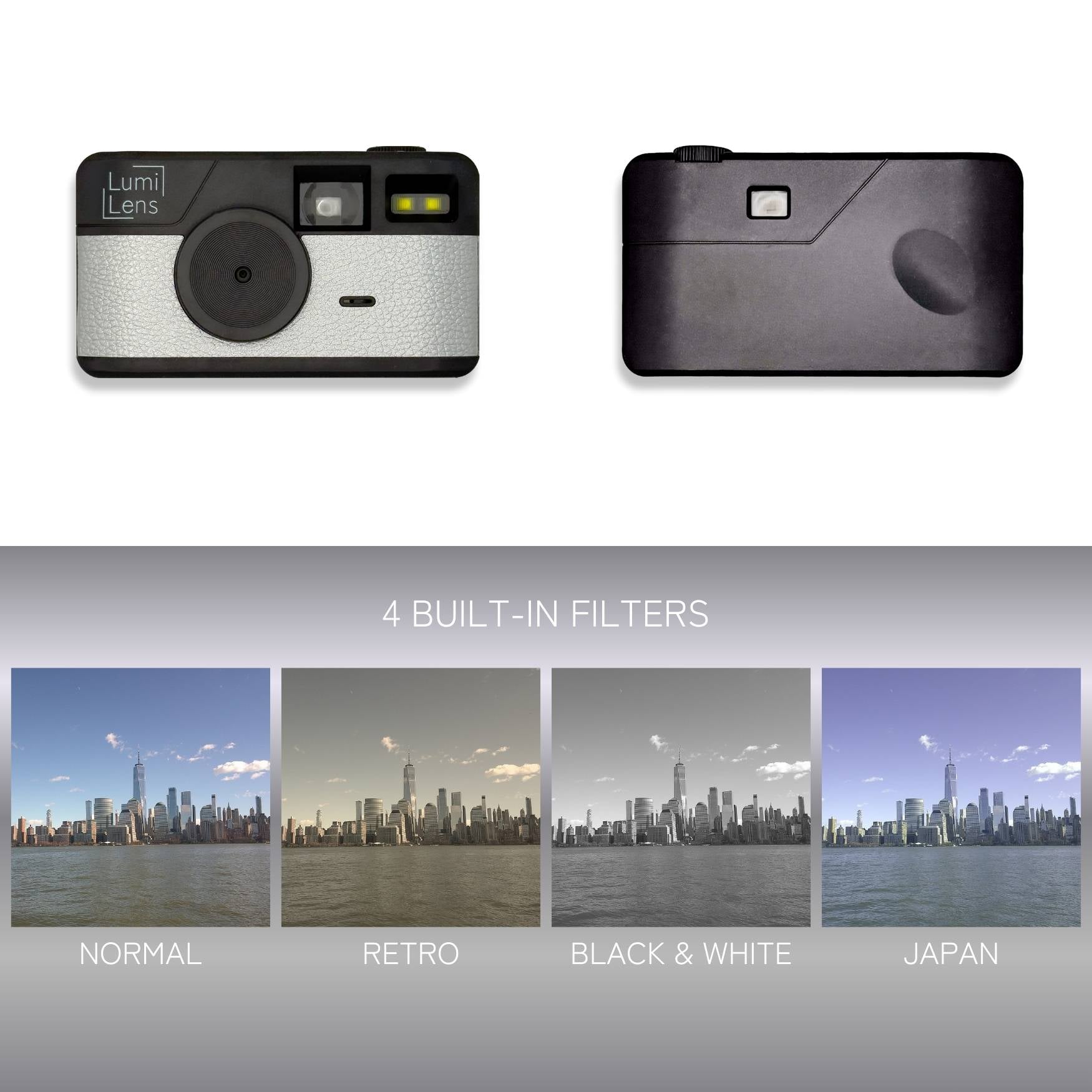 Lumi Lens Silver - Screen Free Digital Camera